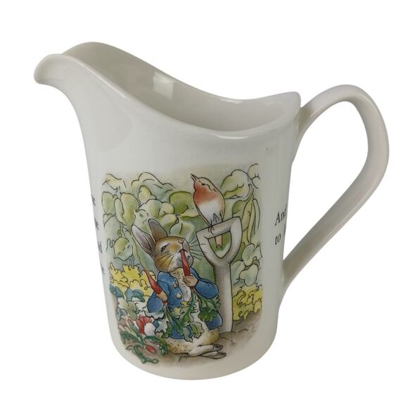 Wedgwood Beatrix Potter Peter Rabbit Garden Themed Creamer - Picture 1 of 7